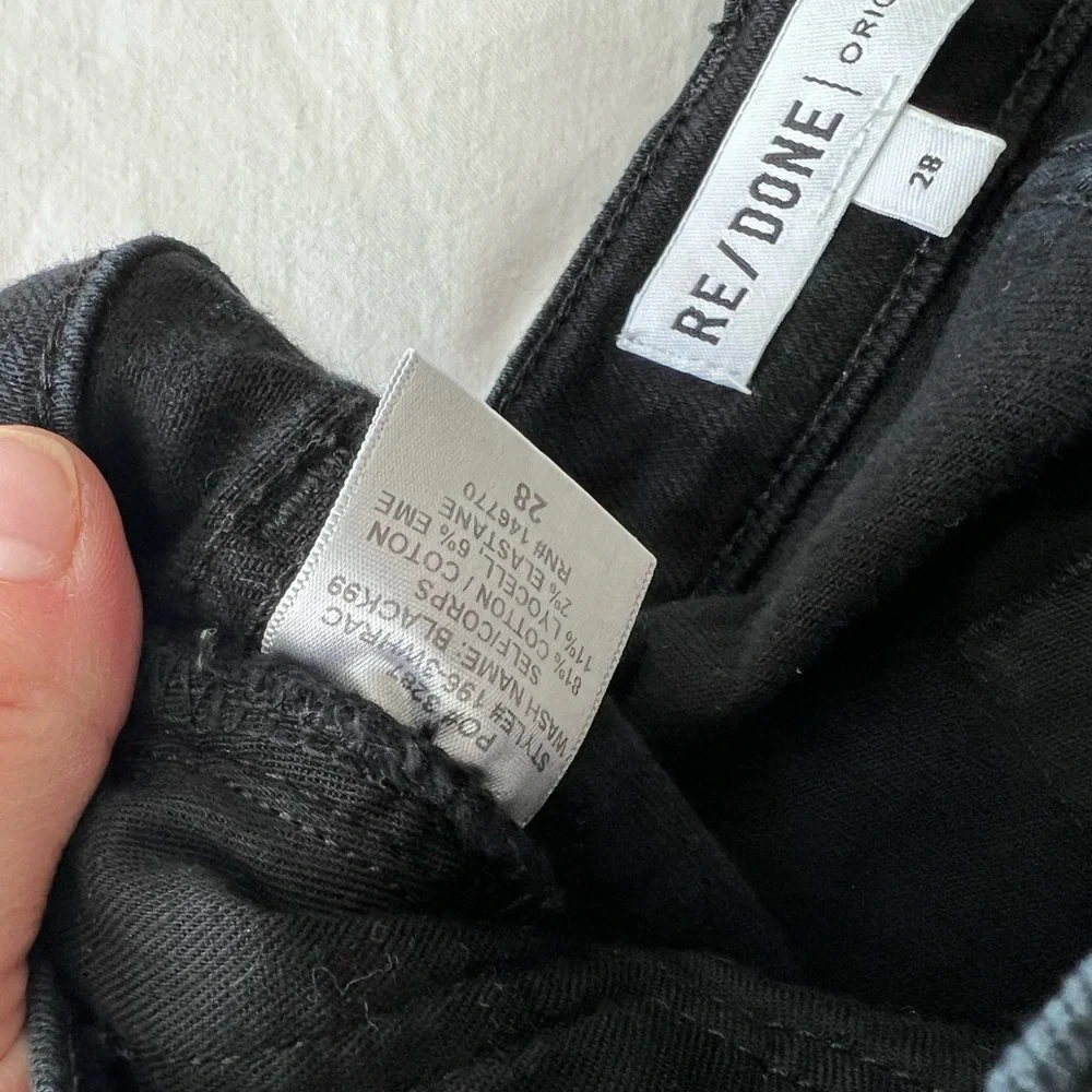 RE/DONE Ultra Stretch High Rise Ankle Crop Jeans - Picture 5 of 7